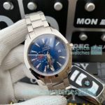 Swiss Quality Omega Seamaster Aqua Terra Moonphase Watch - SS Blue Dial